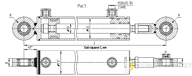 Гидроцилиндр МС63/30х250-3(4).11(535)