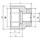 Головка торцевая PNG S24M57L